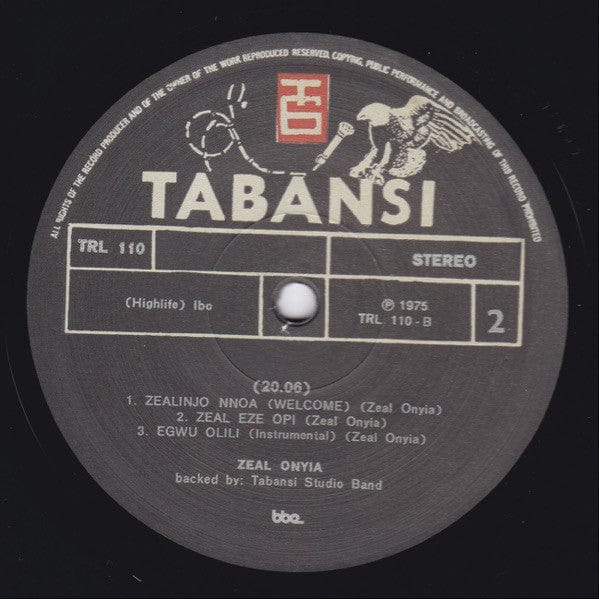 Zeal Onyiah - Trumpet King Zeal Onyia Returns (LP) BBE, BBE Africa 193483317779