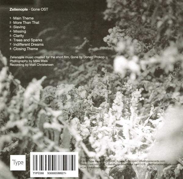 Zelienople - Gone OST (CD) Type CD 5065000885274