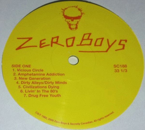 Zero Boys - Vicious Circle (LP) Secretly Canadian Vinyl 656605018812