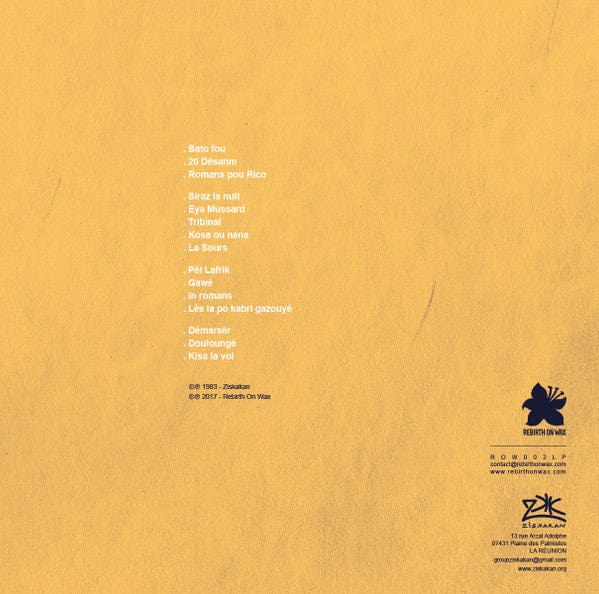 Ziskakan - Pei Bato Fou (2xLP) Rebirth On Wax Vinyl