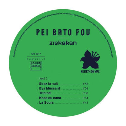 Ziskakan - Pei Bato Fou (2xLP) Rebirth On Wax Vinyl